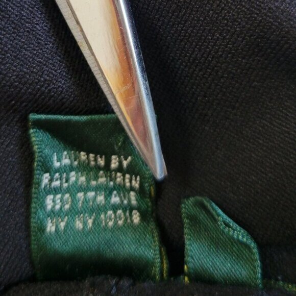 Ralph Lauren XL Active LRL Yoga Workout Pants black w/blue stripe stretchy EUC - Picture 10 of 11